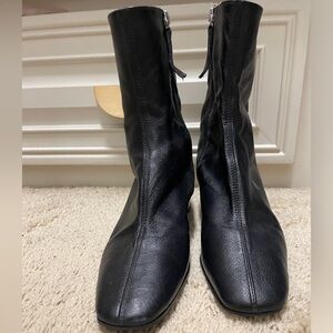 Zara squared toe booties